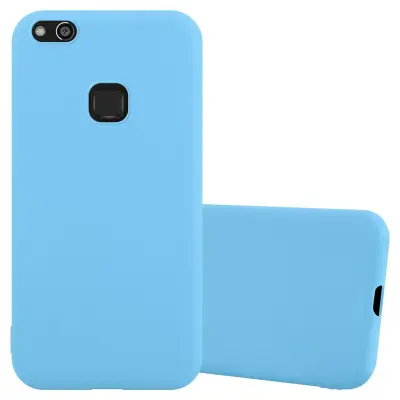 Cadorabo Case, združljiv s Huawei v Candy Blue - Zaščitni pokrov, narejen iz fleksibilnega silikona TPU