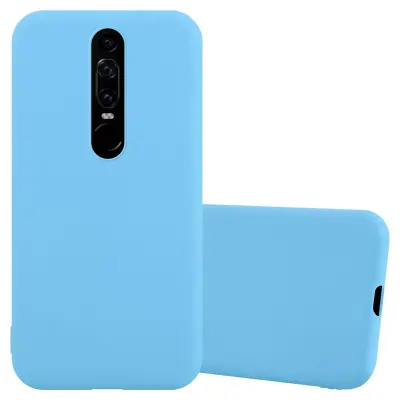 Cadorabo Case, združljiv s Huawei v Candy Blue - Zaščitni pokrov, narejen iz fleksibilnega silikona TPU