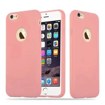 CADORABO Ohišje, združljiv z Apple v Candy Pink - Zaščitni pokrov iz fleksibilnega silikona TPU