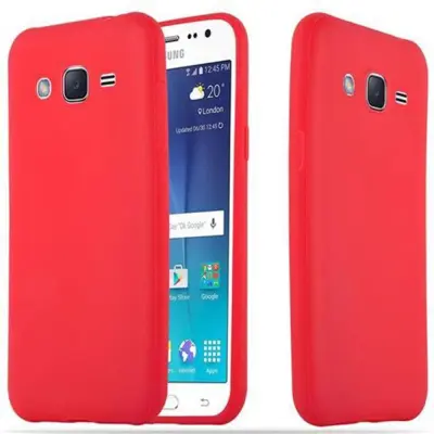 Cadorabo Case, združljiv s Samsungom v Candy Red - Zaščitni pokrov iz fleksibilnega silikona TPU
