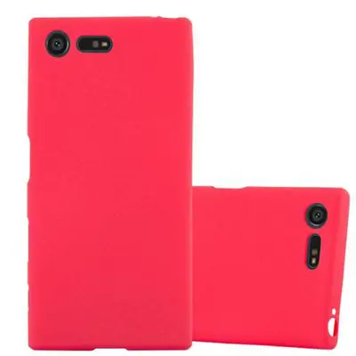 Cadorabo Case, združljiv s Sonyjem v Frost Red - Zaščitni pokrov iz fleksibilnega silikona TPU