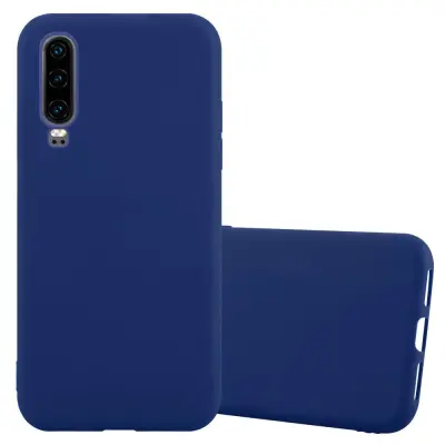 Cadorabo Case, združljiv s Huawei v Candy Tarmno Blue - zaščitna prevleka iz fleksibilnega silikona TPU