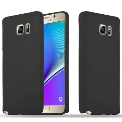CADORABO Ohišje, združljiv s Samsungom v Candy Black - Zaščitni pokrov, narejen iz fleksibilnega silikona TPU