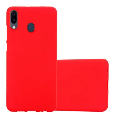 CADORABO Ohišje, združljiv s Samsungom v Frost Red - Zaščitni pokrov iz fleksibilnega silikona TPU