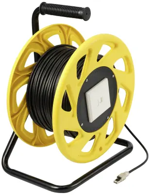 Renkforce RJ45 omrežni kabelski boben CAT 6a S/FTP 60 m črna PUR plašč