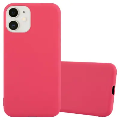CADORABO Ohišje, združljiv z Apple v Candy Red - Zaščitni pokrov iz fleksibilnega silikona TPU