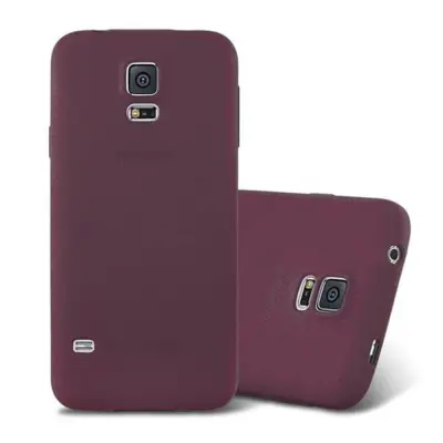 Cadorabo Case, združljiv s Samsungom v Frost Bordeaux Purple - zaščitni pokrov iz fleksibilnega silikona TPU