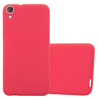 CADORABO Ohišje, združljiv s HTC v Frost Red - Zaščitni pokrov, narejen iz fleksibilnega silikona TPU