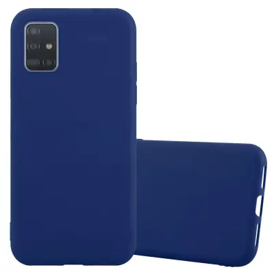 Cadorabo Case, združljiv s Samsungom v Candy Tarmno Blue - zaščitna prevleka iz fleksibilnega silikona TPU