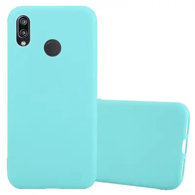 Cadorabo Case, združljiv s Huawei v Candy Blue - Zaščitni pokrov, narejen iz fleksibilnega silikona TPU