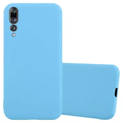 Cadorabo Case, združljiv s Huawei v Candy Blue - Zaščitni pokrov, narejen iz fleksibilnega silikona TPU
