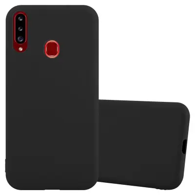 CADORABO Ohišje, združljiv s Samsungom v Candy Black - Zaščitni pokrov, narejen iz fleksibilnega silikona TPU