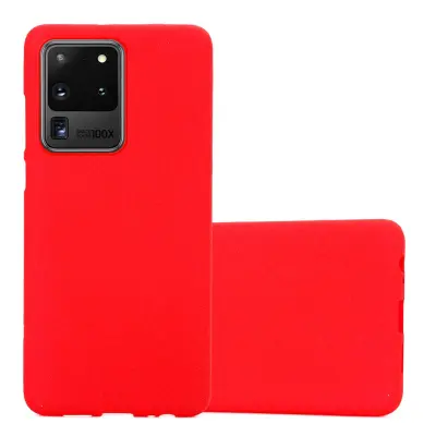 CADORABO Ohišje, združljiv s Samsungom v Frost Red - Zaščitni pokrov iz fleksibilnega silikona TPU