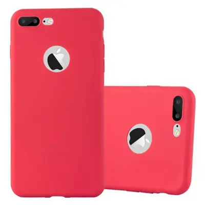 CADORABO Ohišje, združljiv z Apple v Candy Red - Zaščitni pokrov iz fleksibilnega silikona TPU
