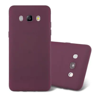 Cadorabo Case, združljiv s Samsungom v Frost Bordeaux Purple - zaščitni pokrov iz fleksibilnega silikona TPU