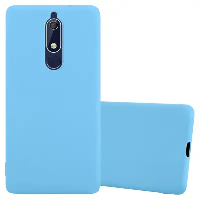 Cadorabo Case, združljiv z Nokia v Candy Blue - Zaščitni pokrov iz fleksibilnega silikona TPU