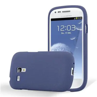 Cadorabo Case, združljiv s Samsungom v Frost Tarmno Blue - zaščitni pokrov iz fleksibilnega silikona TPU