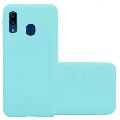 CADORABO Ohišje, združljiv s Samsungom v Candy Blue - Zaščitni pokrov iz fleksibilnega silikona TPU