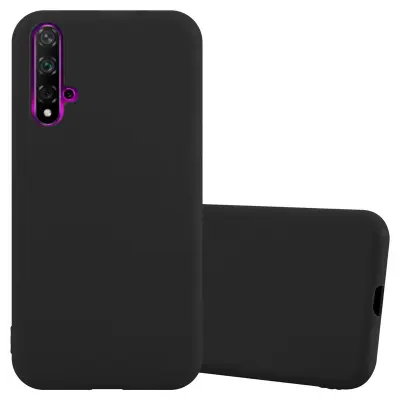 CADORABO Ohišje, združljiv s Huawei v Candy Black - Zaščitni pokrov, narejen iz fleksibilnega silikona TPU