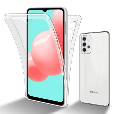 CADORABO Samsung v prozorni - 360 -° zaščitni pokrov celotnega telesa - zaščita pred sprednjim in hrbtom, vsestransko zaščito z zaščitnikom zaslona