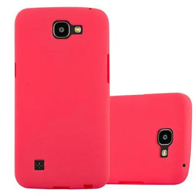 CADORABO Ohišje, združljiv z LG v Frost Red - Zaščitni pokrov iz fleksibilnega silikona TPU