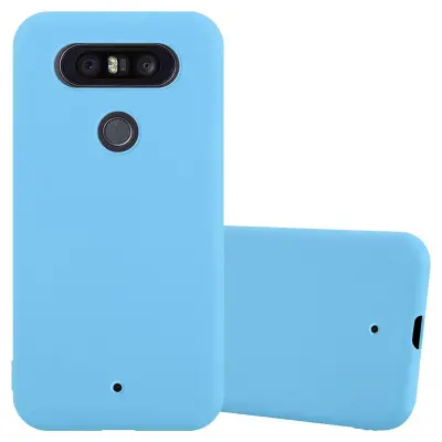 Cadorabo Case, združljiv z LG v Candy Blue - zaščitni pokrov iz fleksibilnega silikona TPU