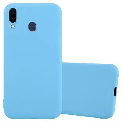 CADORABO Ohišje, združljiv s Samsungom v Candy Blue - Zaščitni pokrov iz fleksibilnega silikona TPU