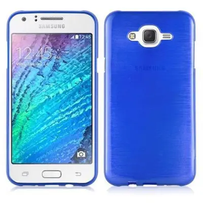 CADORABO Ohišje, združljiv s Samsungom v modrem - zaščitnem pokrovu, narejen iz fleksibilnega silikona TPU v brušenem dizajnu
