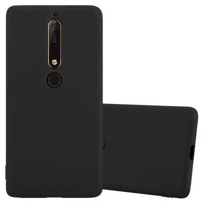 Cadorabo Case, združljiv z Nokia v Candy Black - Zaščitni pokrov iz fleksibilnega silikona TPU