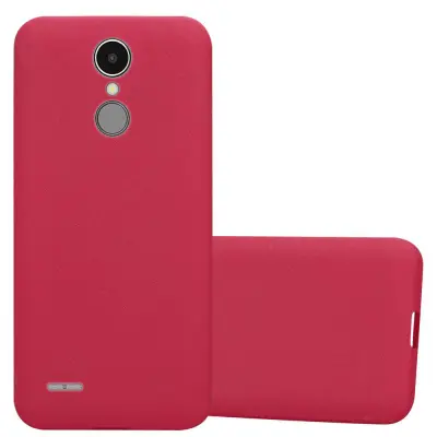 CADORABO Ohišje, združljiv z LG v Frost Red - Zaščitni pokrov iz fleksibilnega silikona TPU
