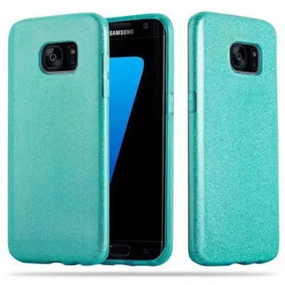 Cadorabo Case, združljiv s Samsungom v Stardust Turquoise - TPU silikon in trdi zaščitni pokrov pri oblikovanju bleščic