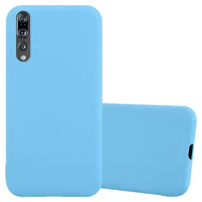 Cadorabo Case, združljiv s Huawei v Candy Blue - Zaščitni pokrov, narejen iz fleksibilnega silikona TPU