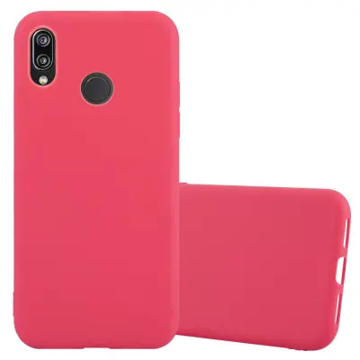 Cadorabo Case, združljiv s Huawei v Candy Red - Zaščitni pokrov, narejen iz fleksibilnega silikona TPU
