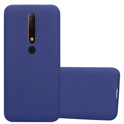 CADORABO Ohišje, združljiv z Nokia v Frost Tarmno Blue - zaščitni pokrov iz fleksibilnega silikona TPU