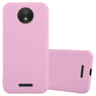 CADORABO Ohišje, združljiv z Motorolo v Candy Pink - Zaščitni pokrov iz fleksibilnega silikona TPU