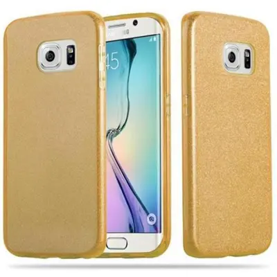 Cadorabo Case, združljiv s Samsungom v Stardust Gold - TPU silikon in trdi zaščitni pokrov pri oblikovanju bleščic