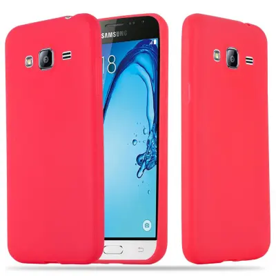 Cadorabo Case, združljiv s Samsungom v Candy Red - Zaščitni pokrov iz fleksibilnega silikona TPU