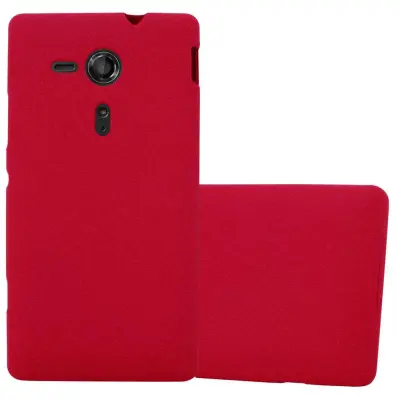 Cadorabo Case, združljiv s Sonyjem v Frost Red - Zaščitni pokrov iz fleksibilnega silikona TPU
