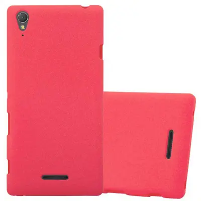 Cadorabo Case, združljiv s Sonyjem v Frost Red - Zaščitni pokrov iz fleksibilnega silikona TPU