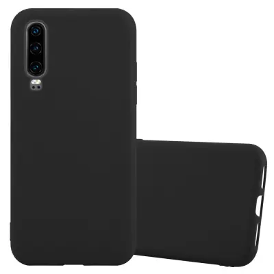 CADORABO Ohišje, združljiv s Huawei v Candy Black - Zaščitni pokrov, narejen iz fleksibilnega silikona TPU