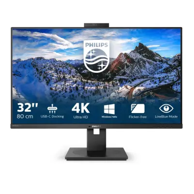 PHILIPS 329P1H 3840x2160 konferenca IPS 4ms 2xHDMI DP USB-C 90W 4xUSB3.2 Pivot Kamera Zvočniki 3H RJ45 P-Line Delta E<2 calibration monitor