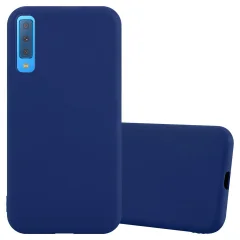 Cadorabo Case, združljiv s Samsungom v Candy Tarmno Blue - zaščitna prevleka iz fleksibilnega silikona TPU