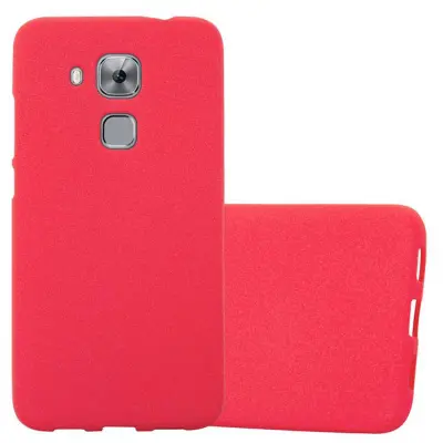 Cadorabo Case, združljiv s Huawei v Frost Red - Zaščitni pokrov iz fleksibilnega silikona TPU