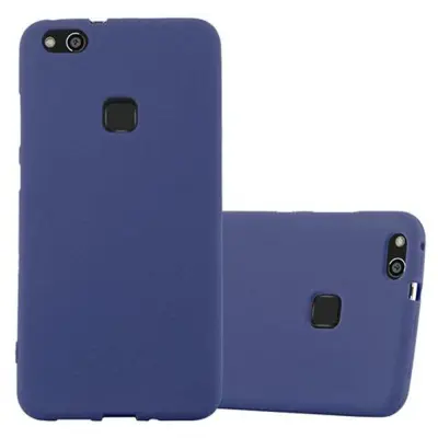 Cadorabo Case, združljiv s Huawei v Frost Tarmno Blue - zaščitni pokrov iz fleksibilnega silikona TPU