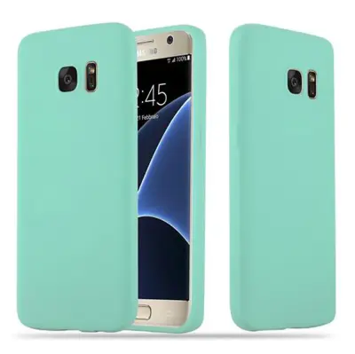 CADORABO Ohišje, združljiv s Samsungom v Candy Blue - Zaščitni pokrov iz fleksibilnega silikona TPU
