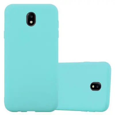 CADORABO Ohišje, združljiv s Samsungom v Candy Blue - Zaščitni pokrov iz fleksibilnega silikona TPU