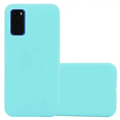 CADORABO Ohišje, združljiv s Samsungom v Candy Blue - Zaščitni pokrov iz fleksibilnega silikona TPU