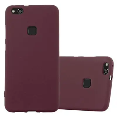 CADORABO CARE, združljiv s Huawei v Frost Bordeaux Purple - zaščitni pokrov iz fleksibilnega silikona TPU