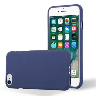 CADORABO Ohišje, združljiv z Apple v Frost Tarmno Blue - Zaščitni pokrov iz fleksibilnega silikona TPU
