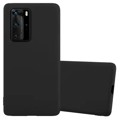 CADORABO Ohišje, združljiv s Huawei v Candy Black - Zaščitni pokrov, narejen iz fleksibilnega silikona TPU